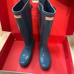 Hunter Classic Blue Tall Boots